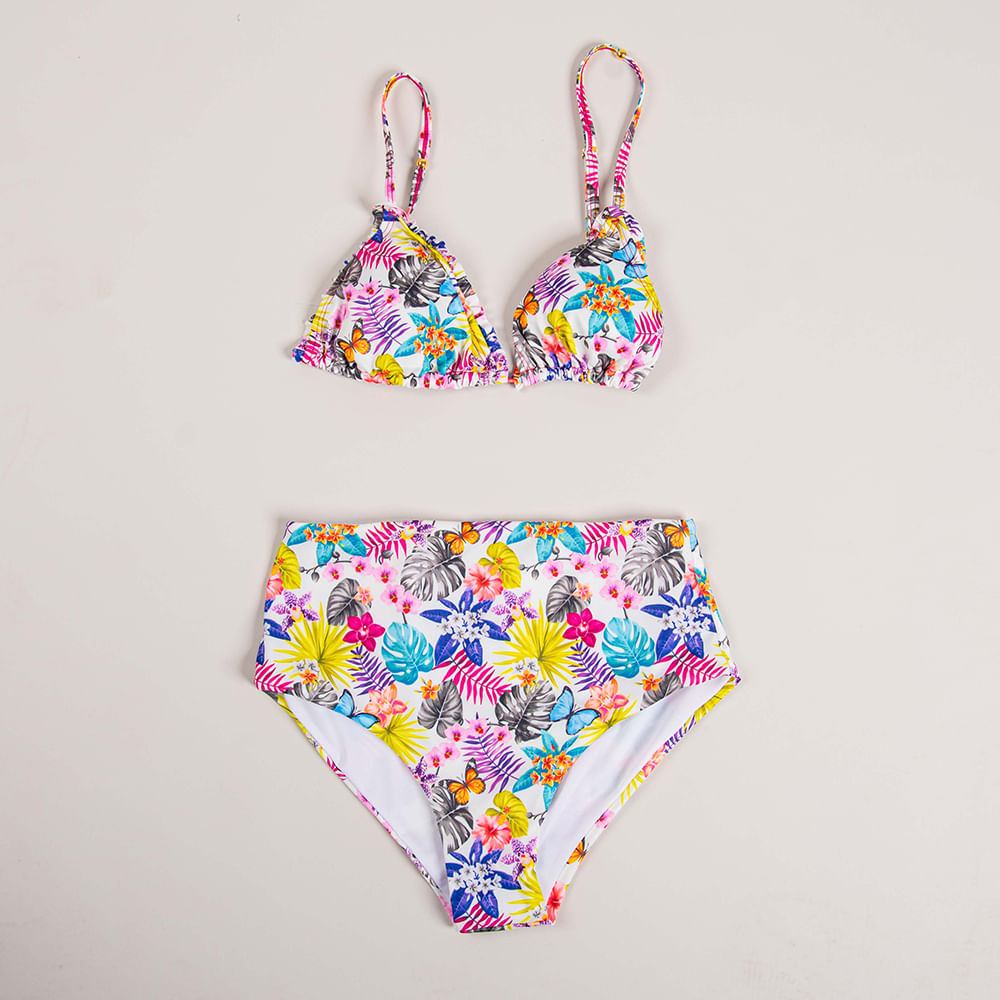 Bikini Estampado Cachetero Tropical Beach - superexitoec