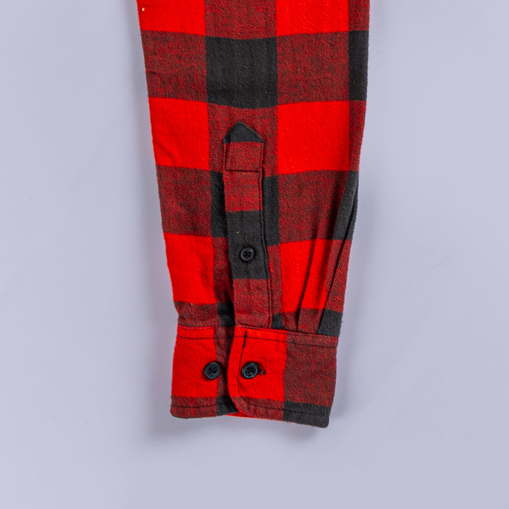 camisa manga larga rojo vino