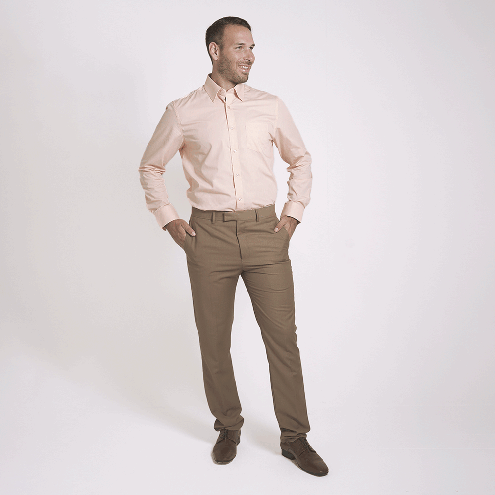 Camisa color melon hombre shop