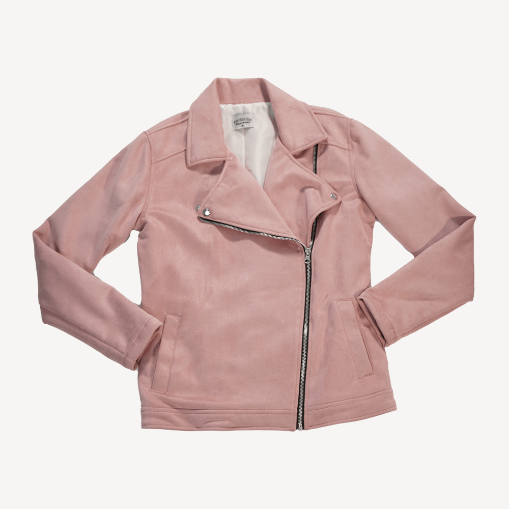 Top chamarra color rosa palo Factory Sale