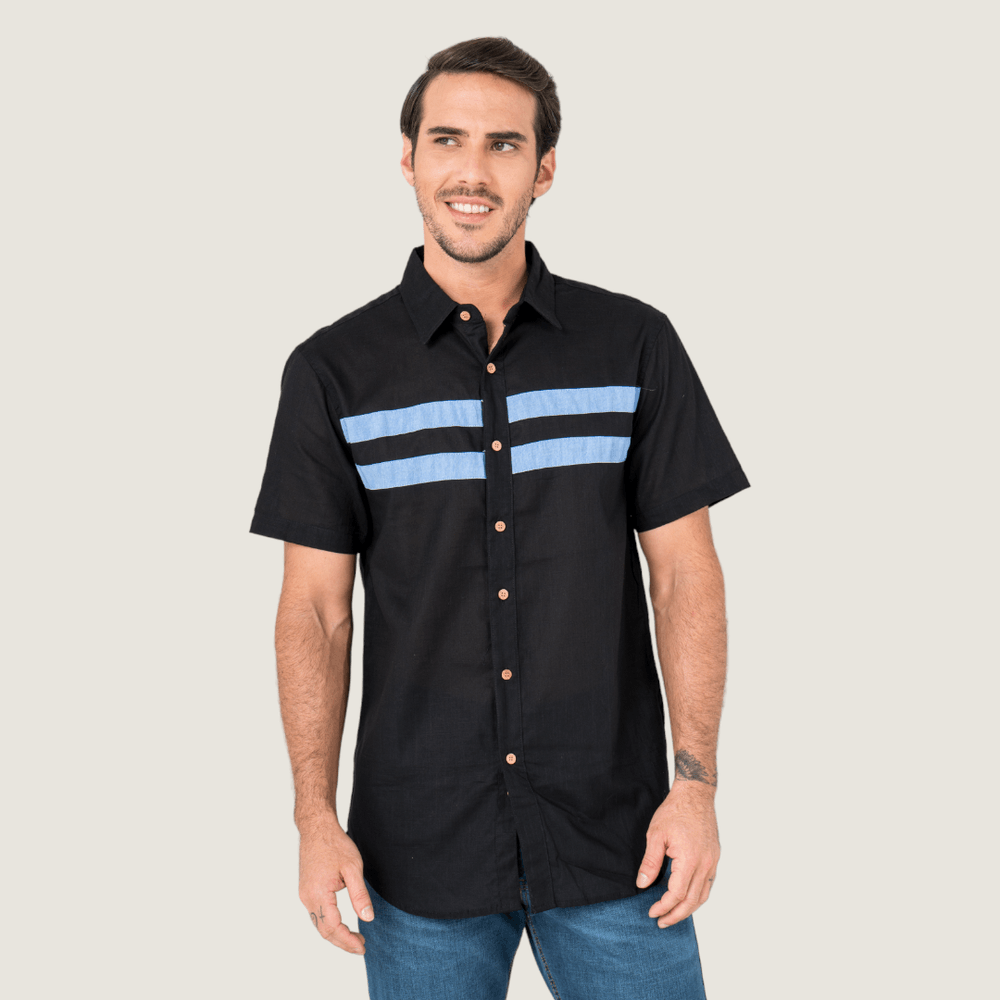 Camisa Manga Corta Negro Ref 025102185 ct 00 Hang Ten superexitoec