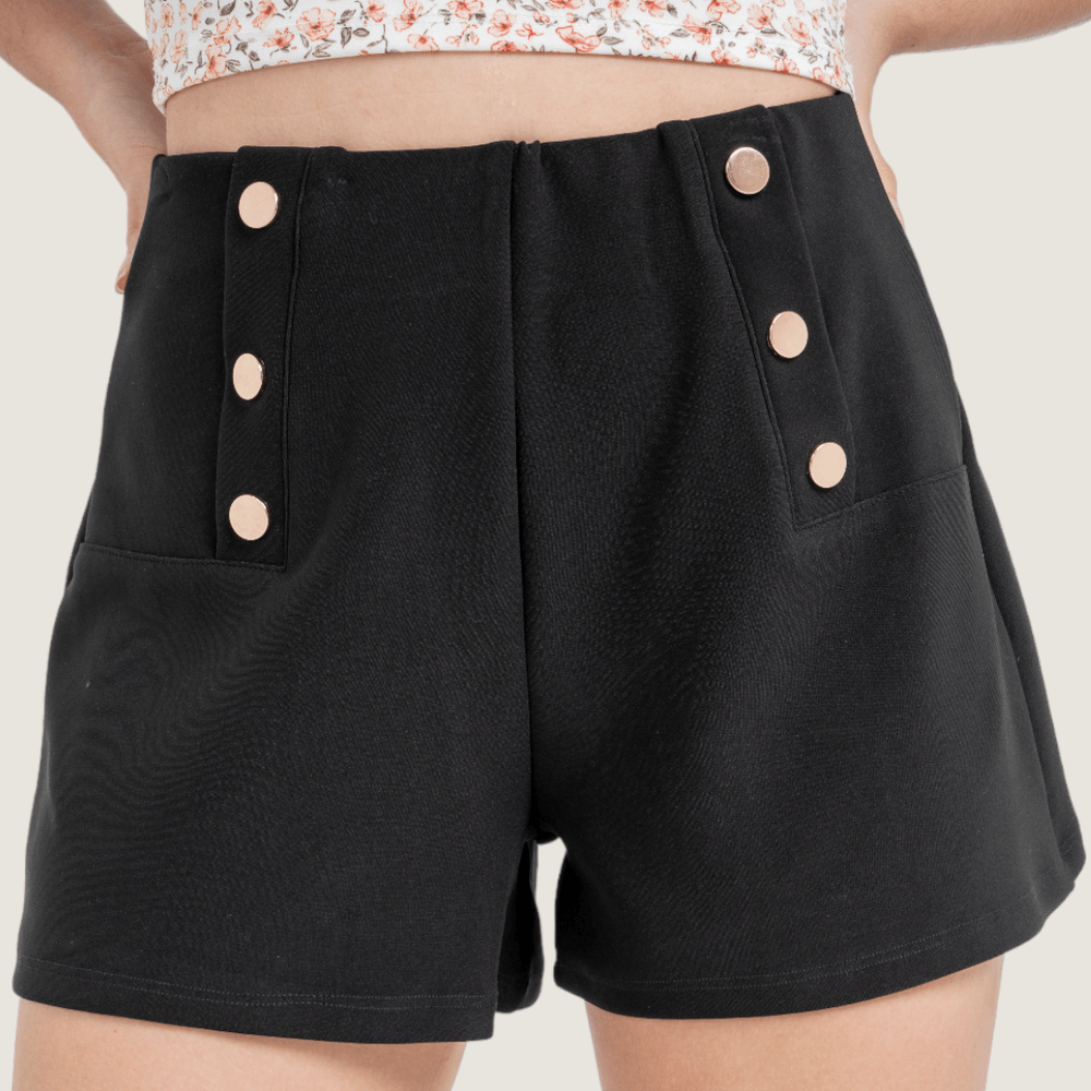 Short alto negro sale